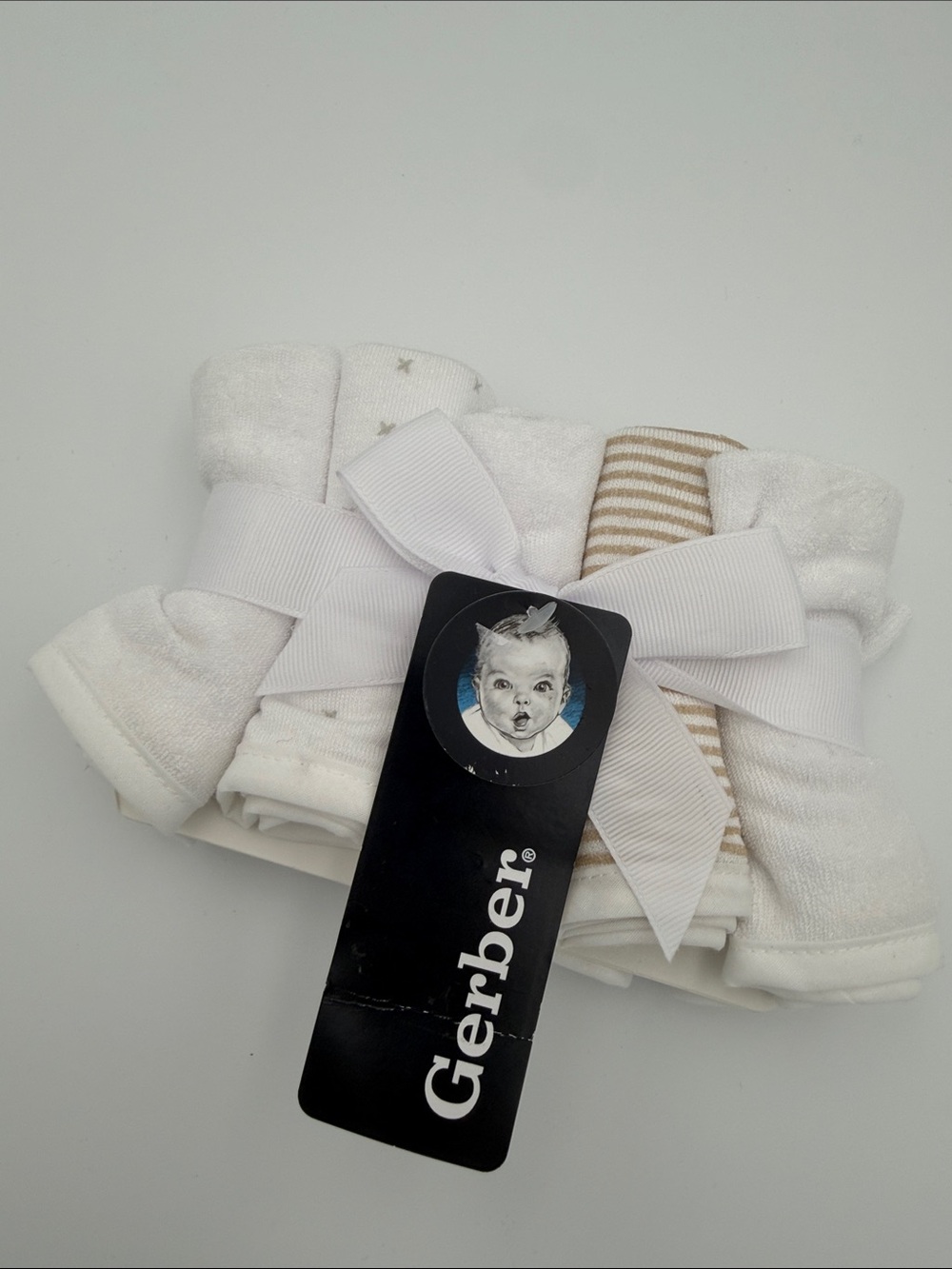 Gerber 10 pack baby washcloths. Neutral NEW